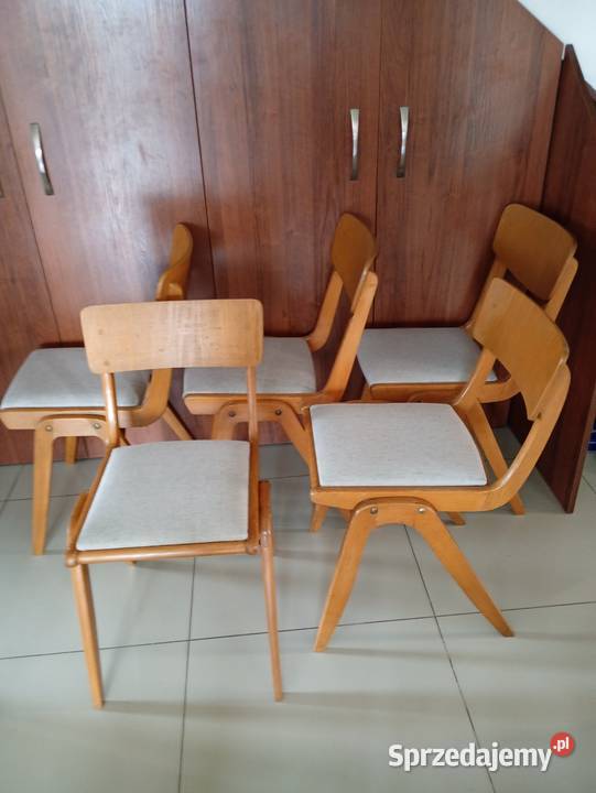 Krzesła bumerangZieliński PRL