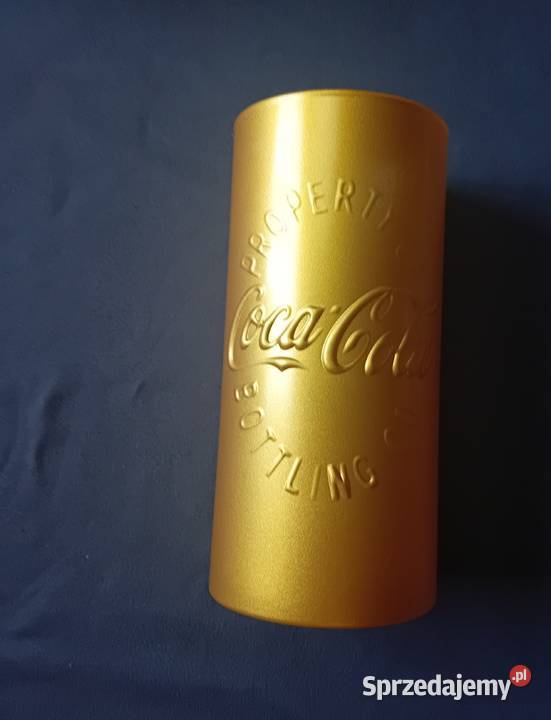 Złota kolekcjonerska szklanka Coca Cola Property Koźminek sprzedam