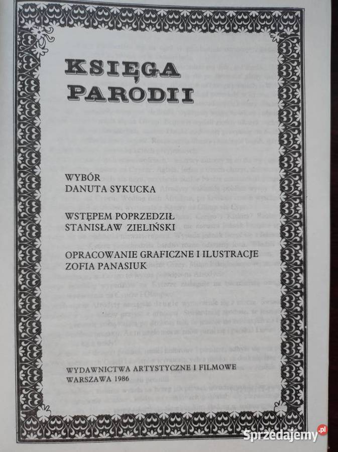 Księga parodii Danuta Sykucka twarda świętokrzyskie Kielce