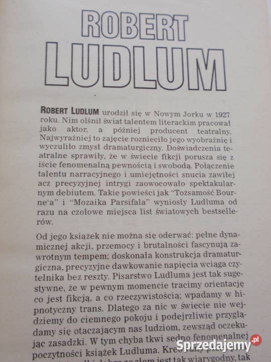 Testament Mataresea Robert Ludlum łódzkie Łódź