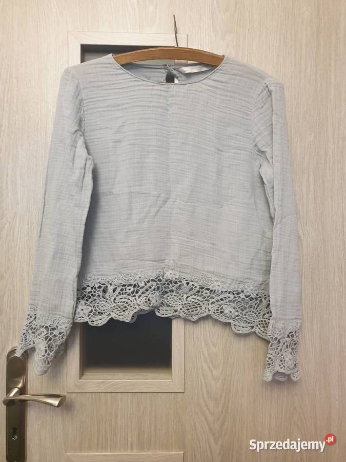 Delikatna bladoniebieska bluzka Zara rozmiar mex Bluzki i koszule małopolskie