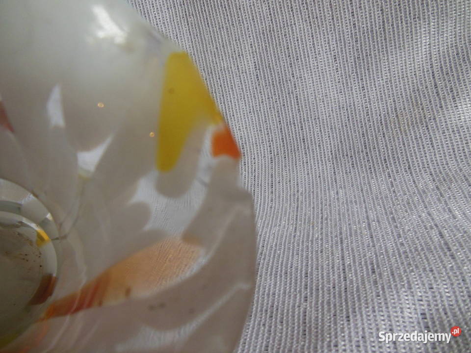 Wazonik z kolorowego szkła PRL Kielce