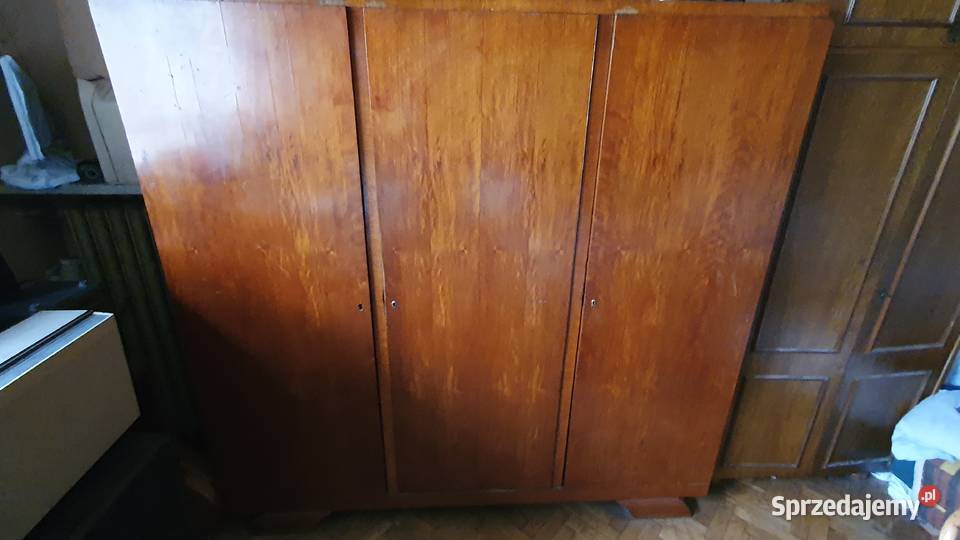 Szafa duża ubraniowa 3 drzwiowa retro vintage