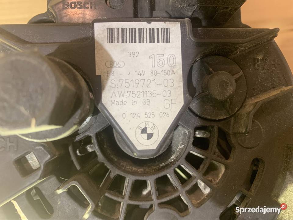 7519721 alternator 150A bmw 5 e60 e61 Szczecin