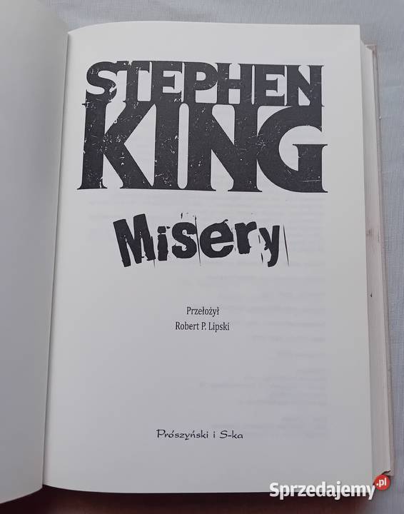 Stephen King Misery Prószyński i Ska 2025 r Rok wydania 2025 Koźminek