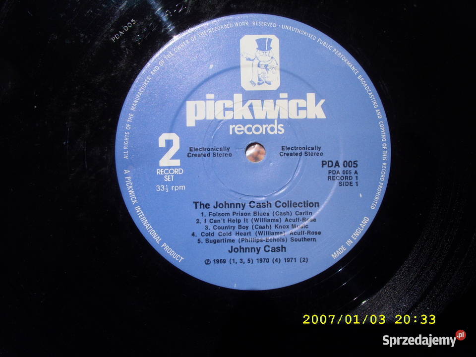 Rock LP THE JOHNNY CASHCOLLECTION 2 LP płyta winylowa dolnośląskie Wołów