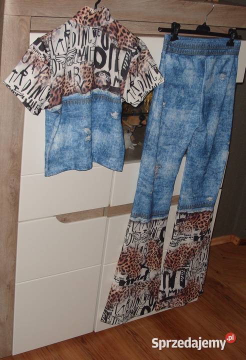 na wysokie panie komplet TATU ala jeans Blink Panterka wielkopolskie Rawicz