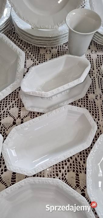 Rosenthal Biała Maria serwis obiadowy 6ciu osób lubelskie Nałęczów