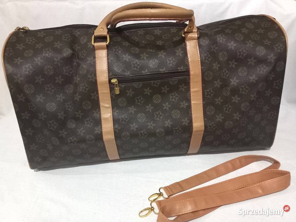 Torba brąz Podróżna skóra eko 60x30x30h NOWA