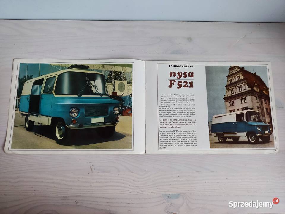 Prospekt broszura samochodowa Nysa 521 z 1969 opolskie Głuchołazy