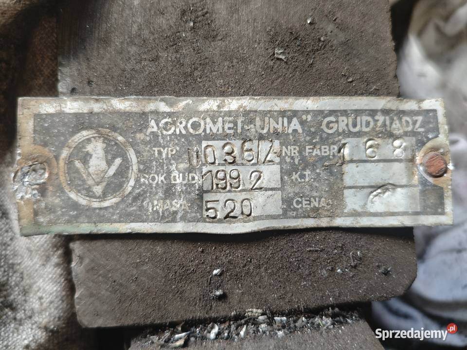 Pług Unia Grudziądz U0362 4 skibowy nieuszkodzony podkarpackie Żurawica