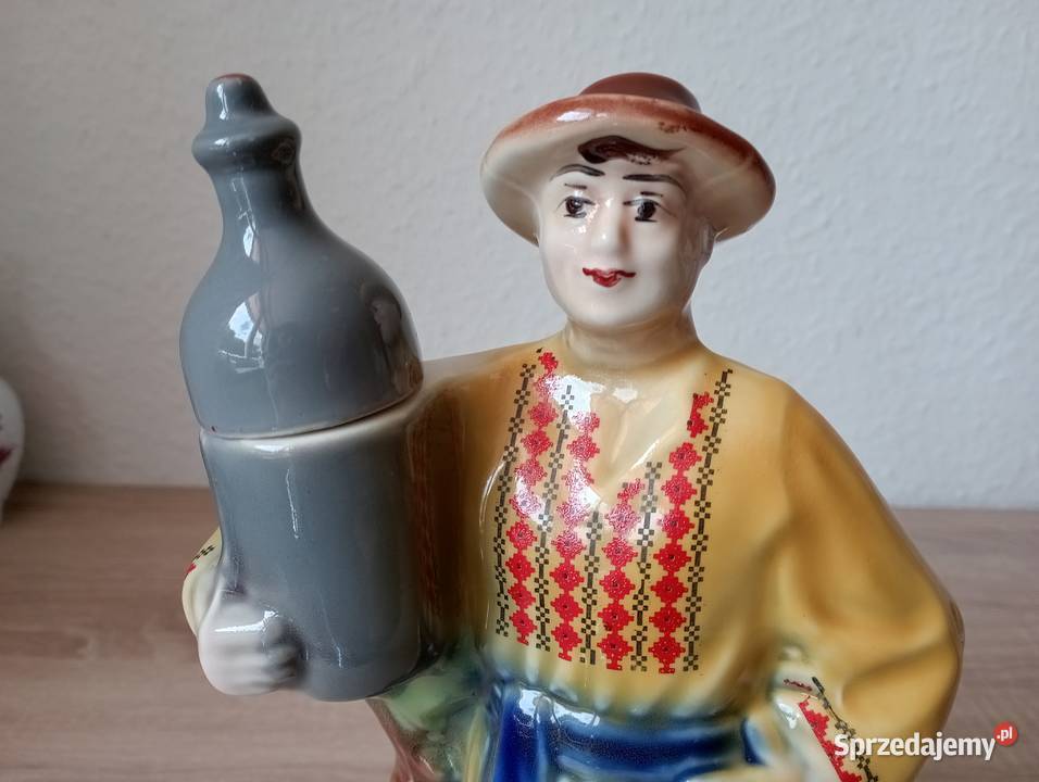 Ukraina Karafka sygnatury Wołyń Połonne Chłopiec Grybów sprzedam