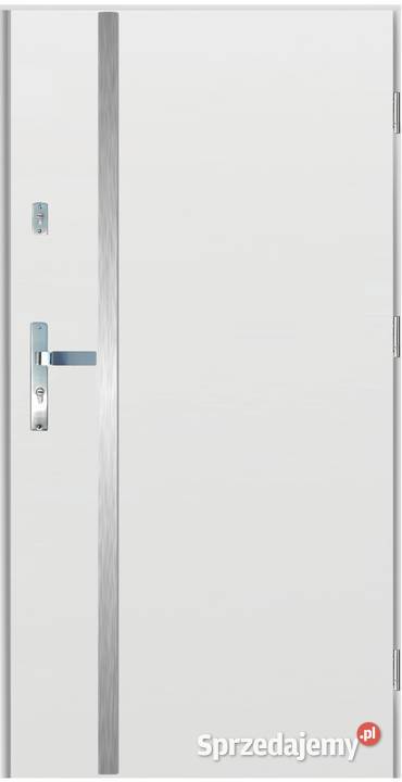 Drzwi wejściowe klatkowe GADOT 55 mm LA8 INOX Drzwi zewnętrzne Ciemniewo