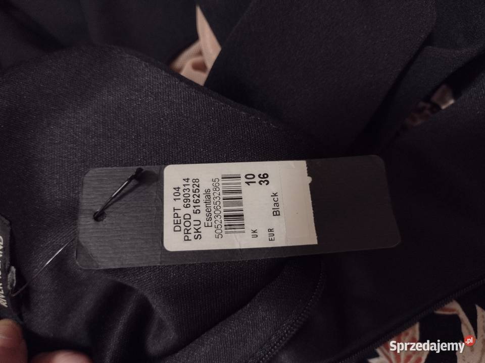 36S RIVER ISLAND Długa CZARNA SUKIENKA Kraków