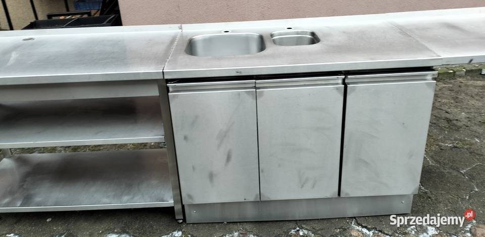 Komplet mebli gastronomicznych zlew i stół Słupia Kapitulna