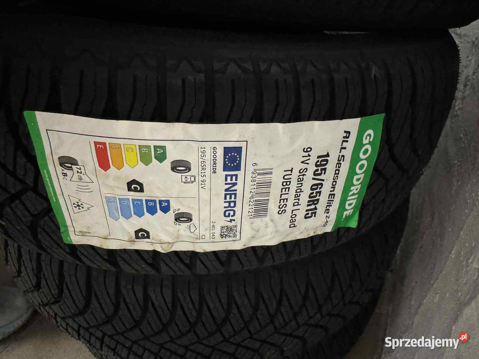 NOWE komplet opon opona CAŁOROCZNA 19565R15 Złotoryja