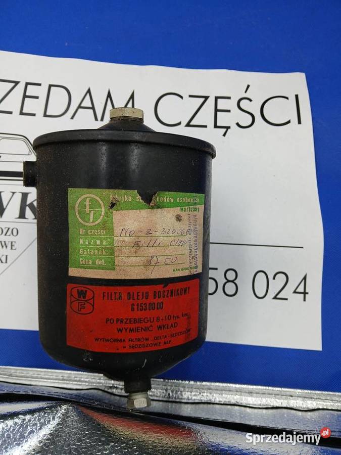 Obudowa filtra oleju z filtrem do FSO Warszawa osobowe Koluszki