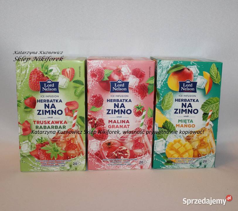 Lord Nelson herbata owocowa na zimno 20t mięta sprzedam