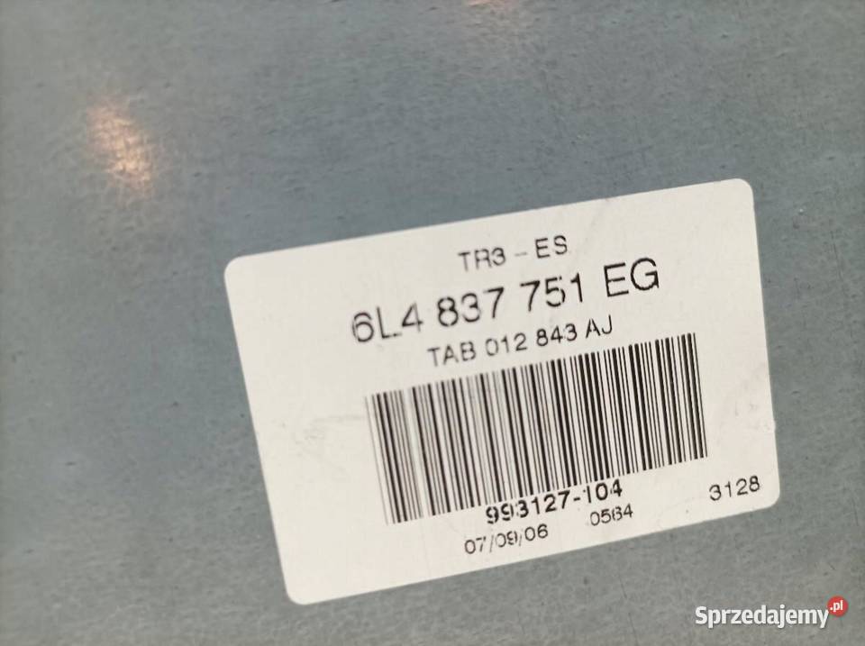 MECHANIZM SZYBY LEWY PRZÓD LIFT 6L4837751EG Seat Rok produkcji 2006 świętokrzyskie