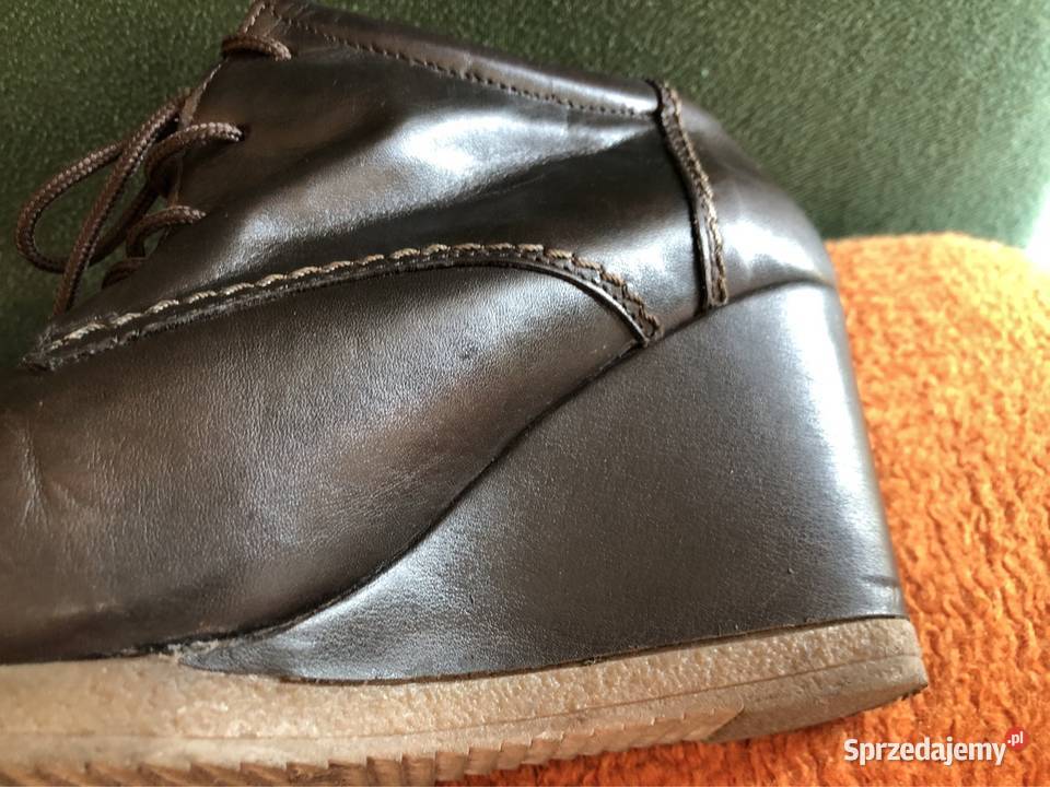 Brązowe botki na wysokim obcasie Lasocki Kłodawa