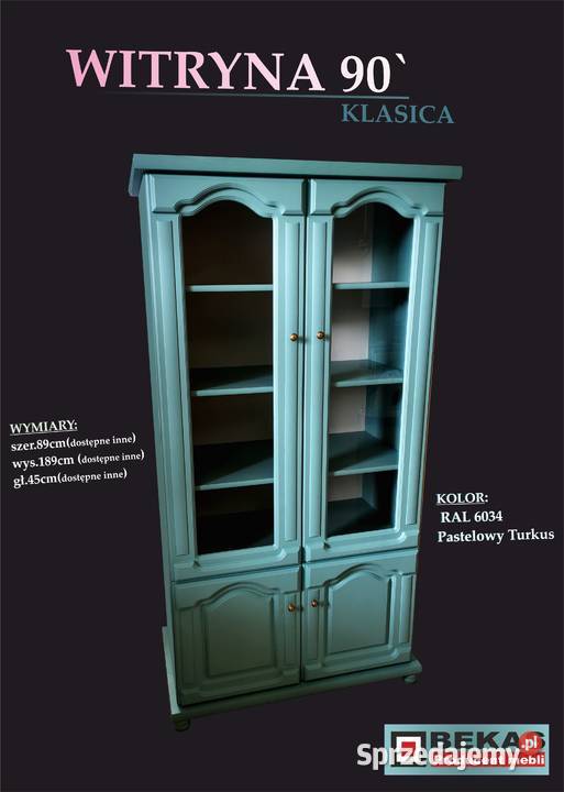 Śliczna Komoda 150 KLASICA Turkusowy Pastelowy 120cm Komody Nysa