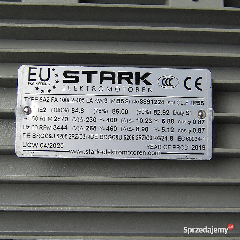 SILNIK ELEKTRYCZNY STARK 30 kW 2870 obr Ryki