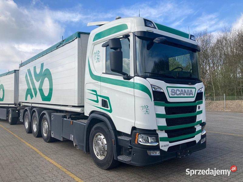 Wywrotka do zboza Scania z wydmuchem odkurzacz Wywrotki lubelskie