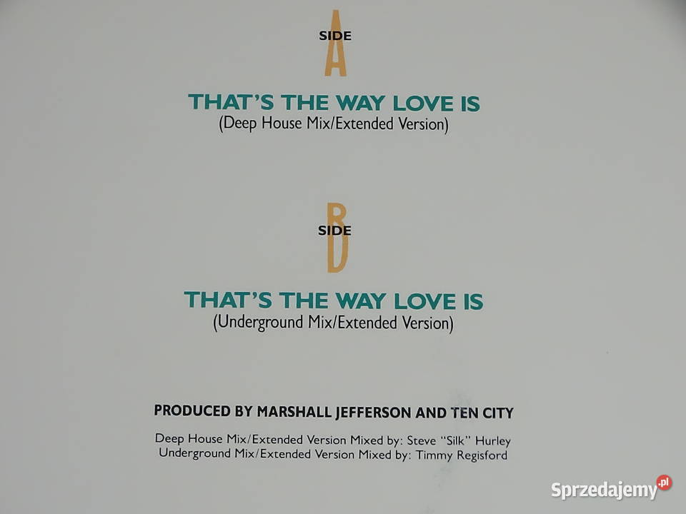 Ten City Thats The Way Love Is Winyl Płyty i kasety