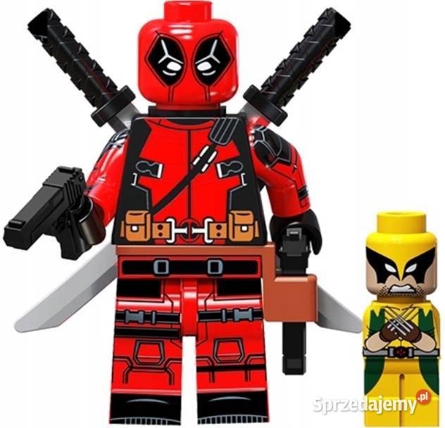 Klocki figurka ludzik DEADPOOL i MINI WOLVERINE Pobiedziska