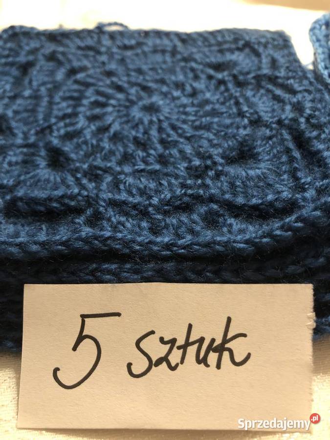 kwadrat babuni pled poduszka rękodzieło szydełko Zegrze