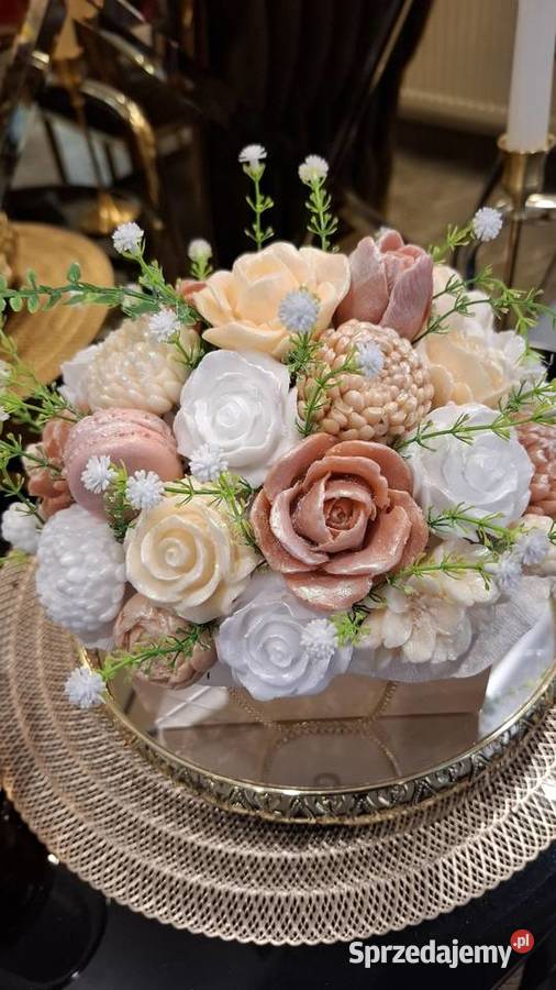Piekny bukiet z mydła glicerynowego na prezent Antyki, Sztuka, Kolekcje mazowieckie Warszawa