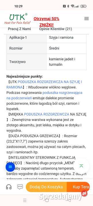 Poduszka grzewcza Toruń