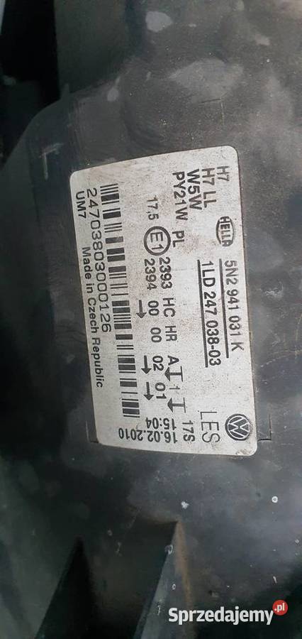 VW Tiguan I 10r Lampy Przód komplet lewa prawa Lampy przednie Jaworzno