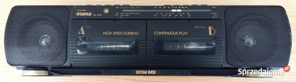 Radiomagnetofon przenośny na kasety OSAKA KS270L Radioodtwarzacze sprzedam