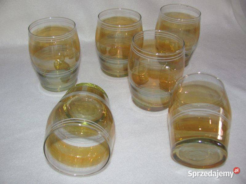 szklanki literatki miodowe z PRL u 6 Zamość