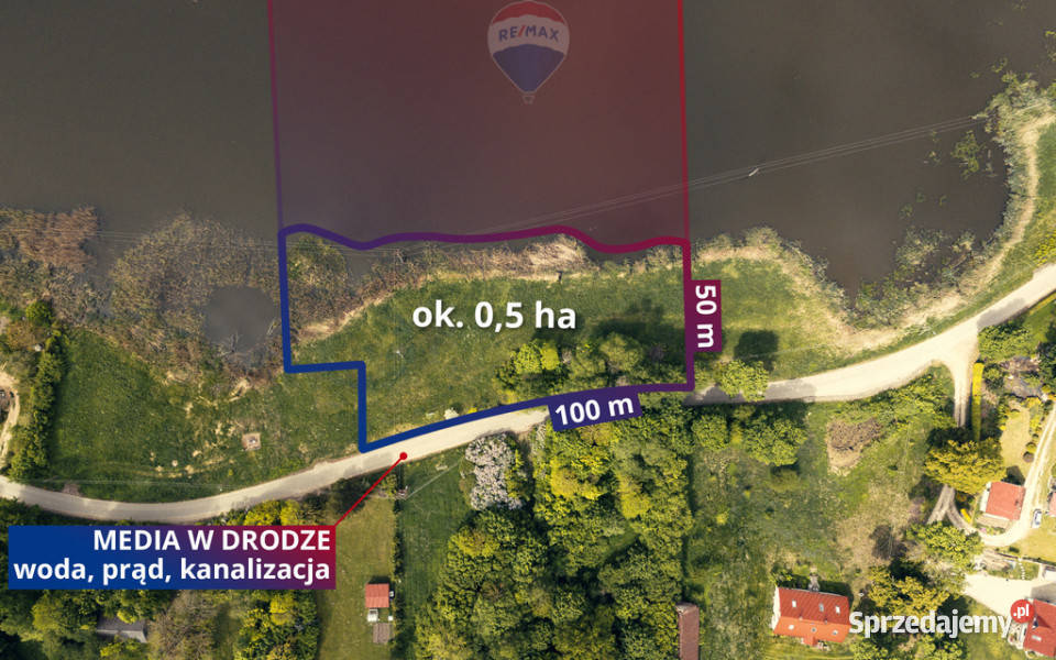 45 ha jeziorem Mazury Inwestycja 110m Sprzedaż Jeziorko