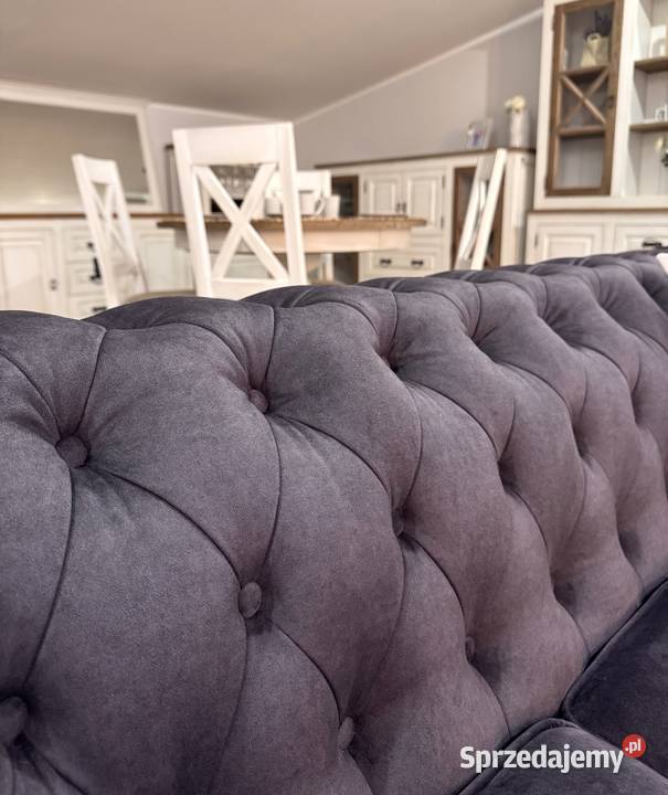 Chesterfield pikowany zestaw wypoczynkowy mazowieckie Warszawa sprzedam