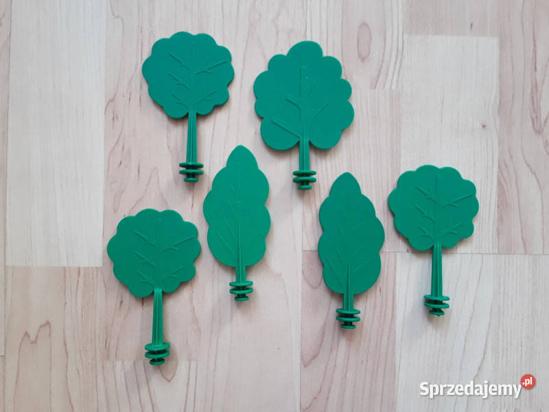 Zestaw 6 plastikowych drzewek Warszawa