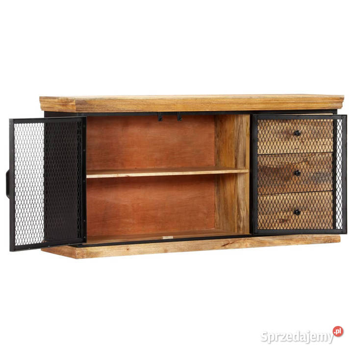Szafka 150 x 40 x 75 lite drewno mango WM248101 Warszawa