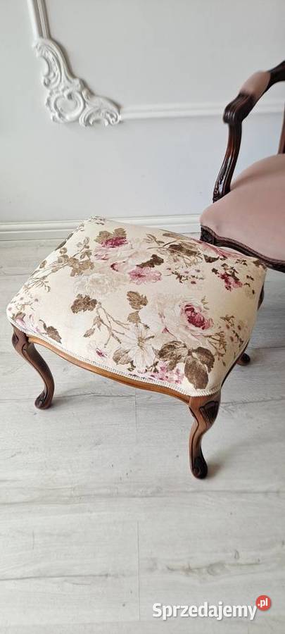 Stylowa pufa podnóżek stołek taboret angielska Szczecin