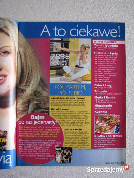 Magazyn Takie jest życie 9 i 36 z 2003 r Brzegi