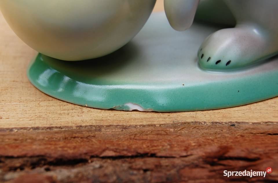 Zając Wesołego Alleluja figurka porcelana Lublin