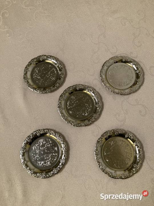 Podkładki na stół pod filiżanki kubki zestaw 5 inny kolor