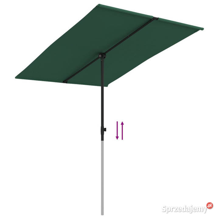 Parasol ogrodowy na aluminiowym słupku 2x15 m Warszawa