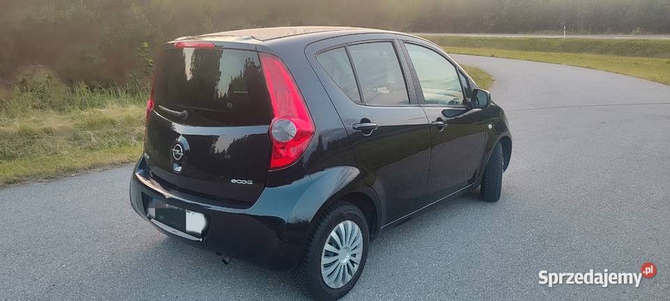 Opel Agila 10 benzyna 2012r klimatyzacja czarny mazowieckie Lipsko
