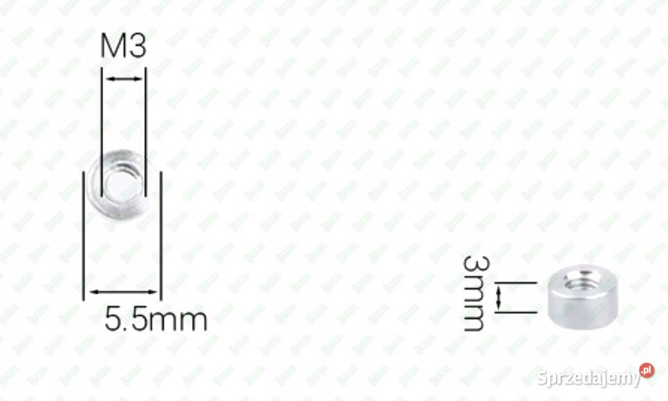 M3X3 ALUMINIOWA TULEJA DYSTANSOWA KOLUMNA Warszawa