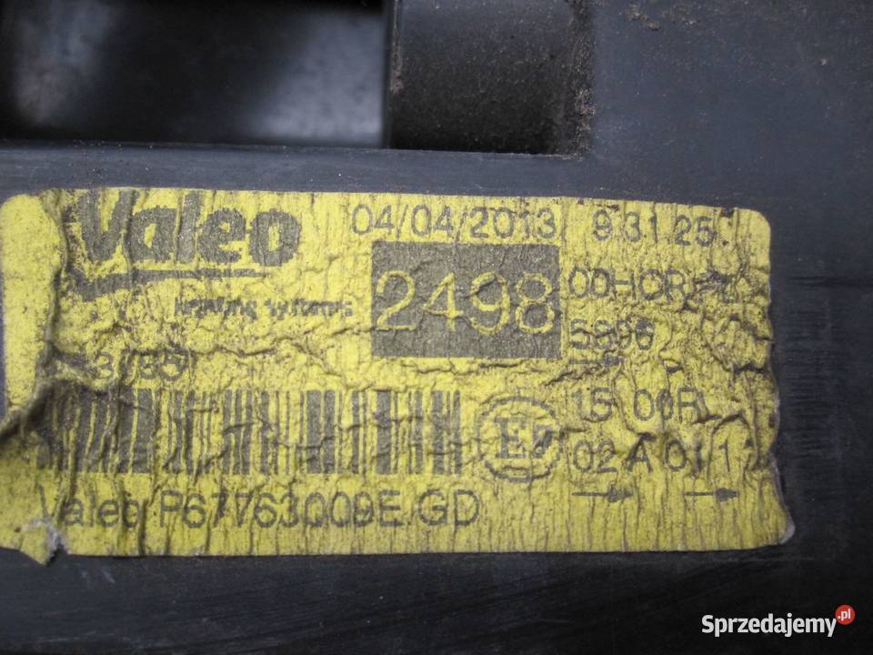 ALFA ROMEO MITO 10r lampa prawa przód 89101865 Kielce