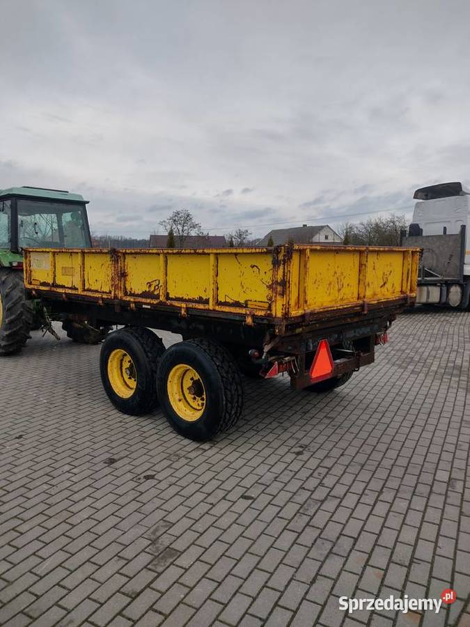 Przyczepa rolnicza tandem budowlana 8 ton Przyczepy rolnicze kujawsko-pomorskie Sośno