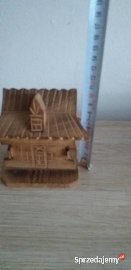 Domek drewniany skarbonka prl Przedbórz