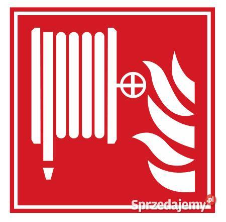 Naklejka hydrant wewnętrzny 100x100mm BF002 Kamionna